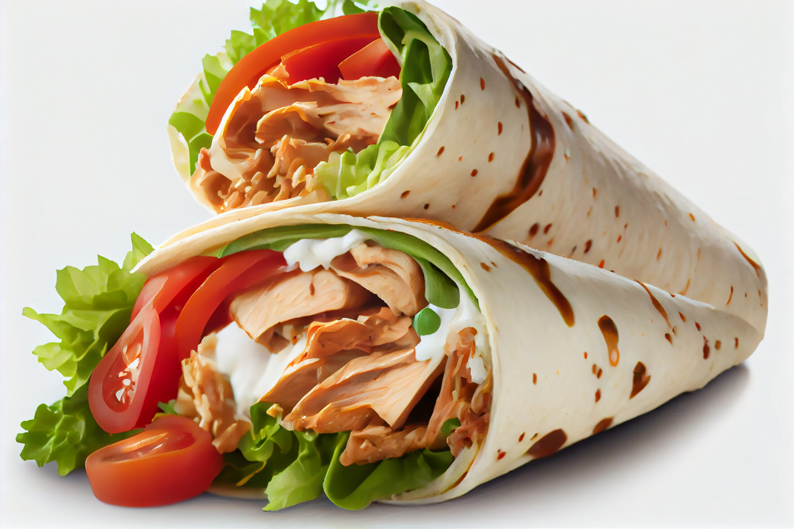 Fresh gourmet sandwich with meat and vegetables ,generative artificial intelligence